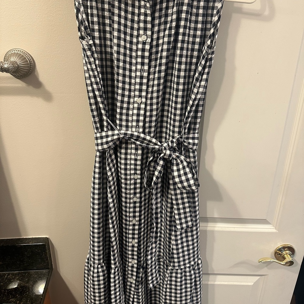 Tommy Hilfiger Black and White Checkered Dress
